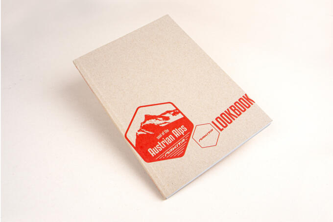 Graupappe als Umschlag Klebebindung