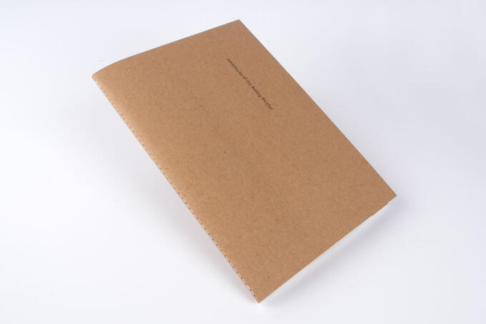 Steppstichheftung mit Umschlag aus Muskat braun 350g