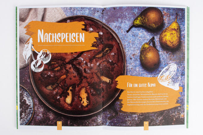 Kochbuch aufgeschlagen