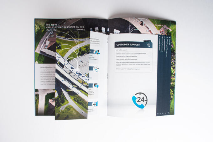 Rückstichheftung mit kürzeren Seiten in der Heftmitte