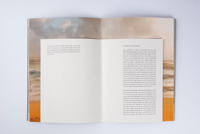 aufgeschlagene steppstichheftung